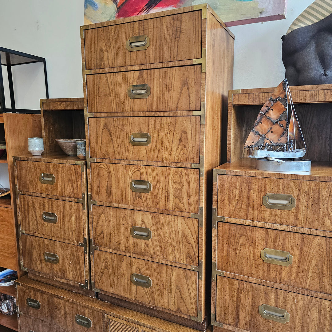 Vintage Dixie Tall Campaign Style Dresser