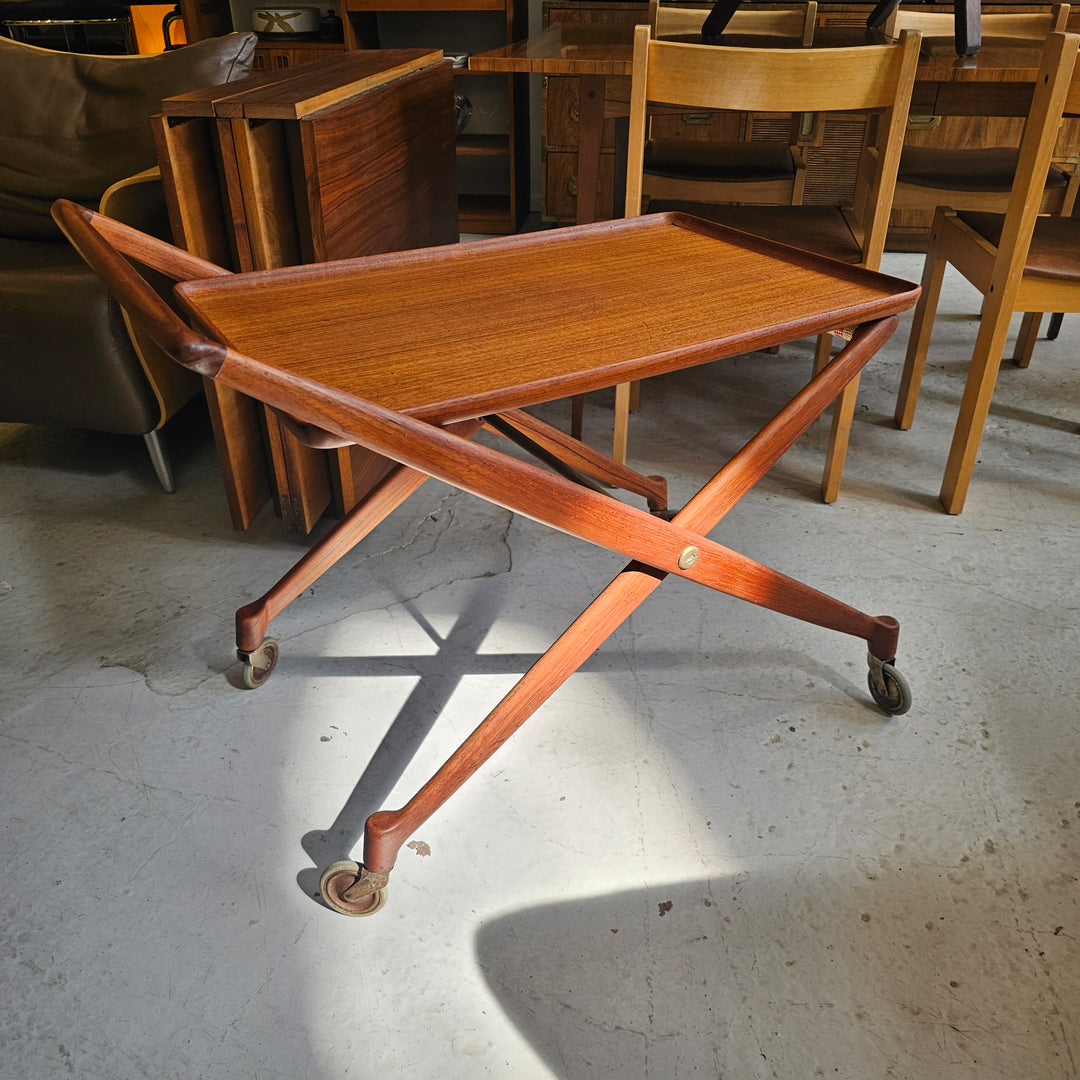 Teak Serving Bar Cart