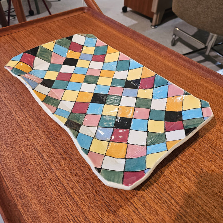 Ceramic Patchwork Colorful Tray