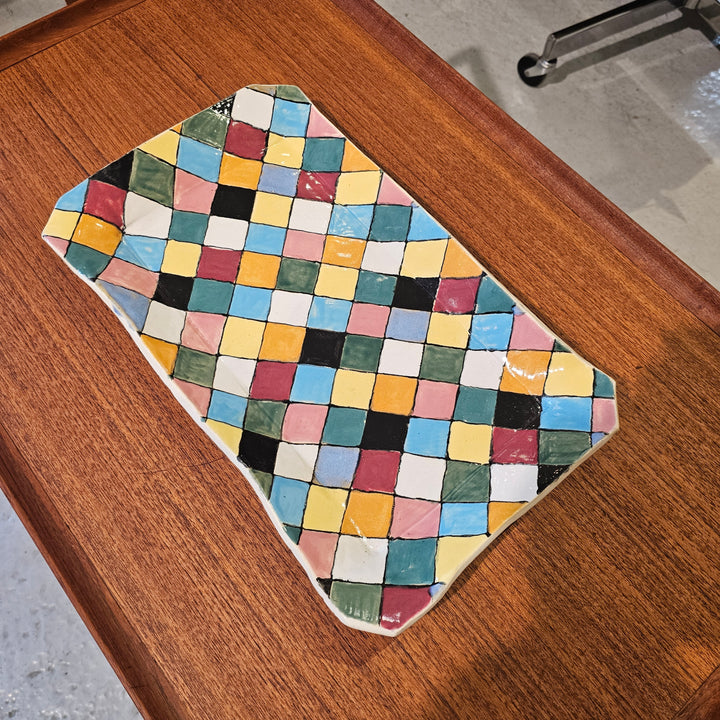 Ceramic Patchwork Colorful Tray