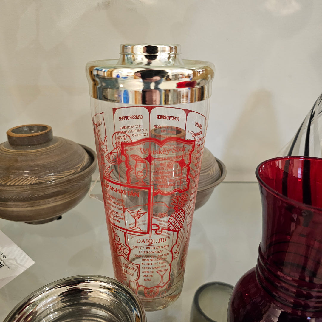 Irvinware "Recipes" Cocktail Shaker