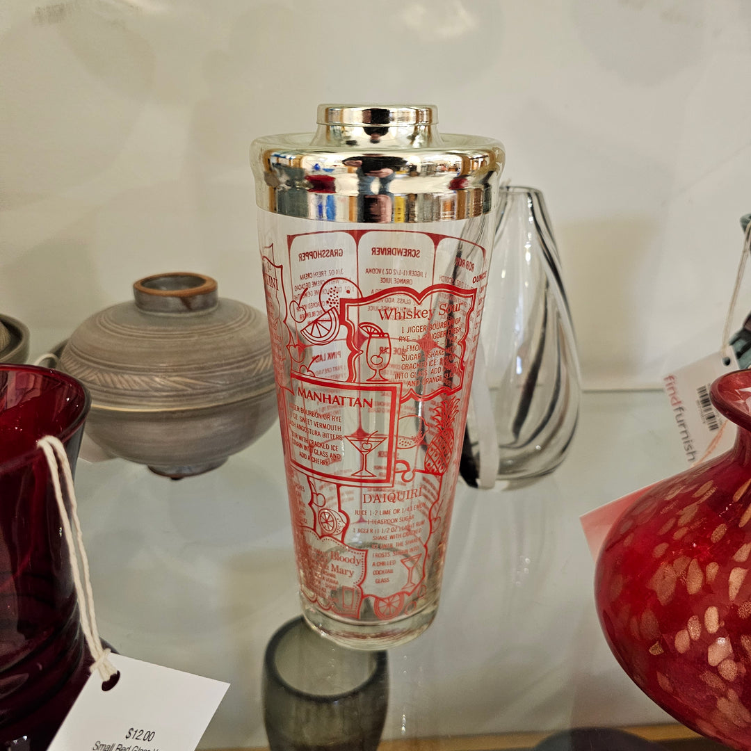 Irvinware "Recipes" Cocktail Shaker