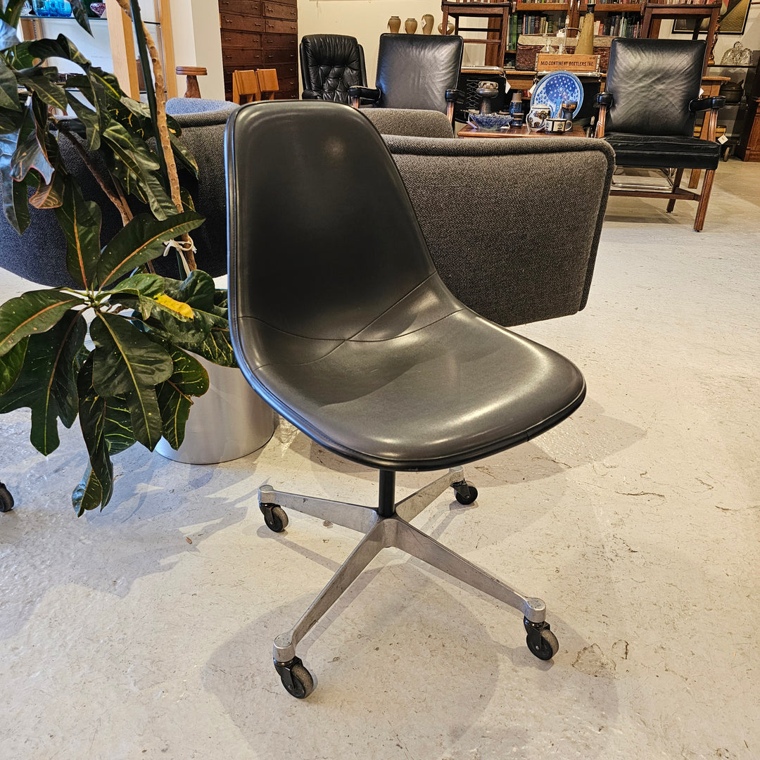 Herman Miller Padded Gray Shell Chair