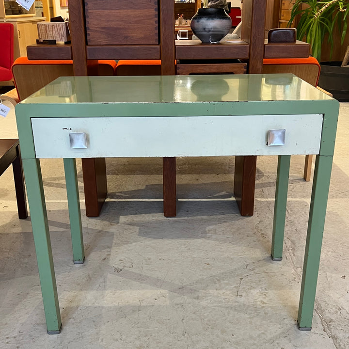 Simmons Green & White Metal Writing Table/Desk